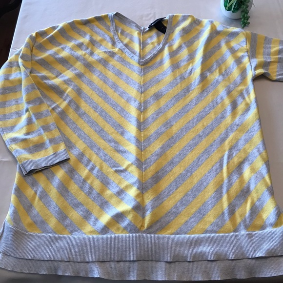 Lane Bryant Sweaters - 🎯 3 for $25-Lane Bryant v-neck striped sweater